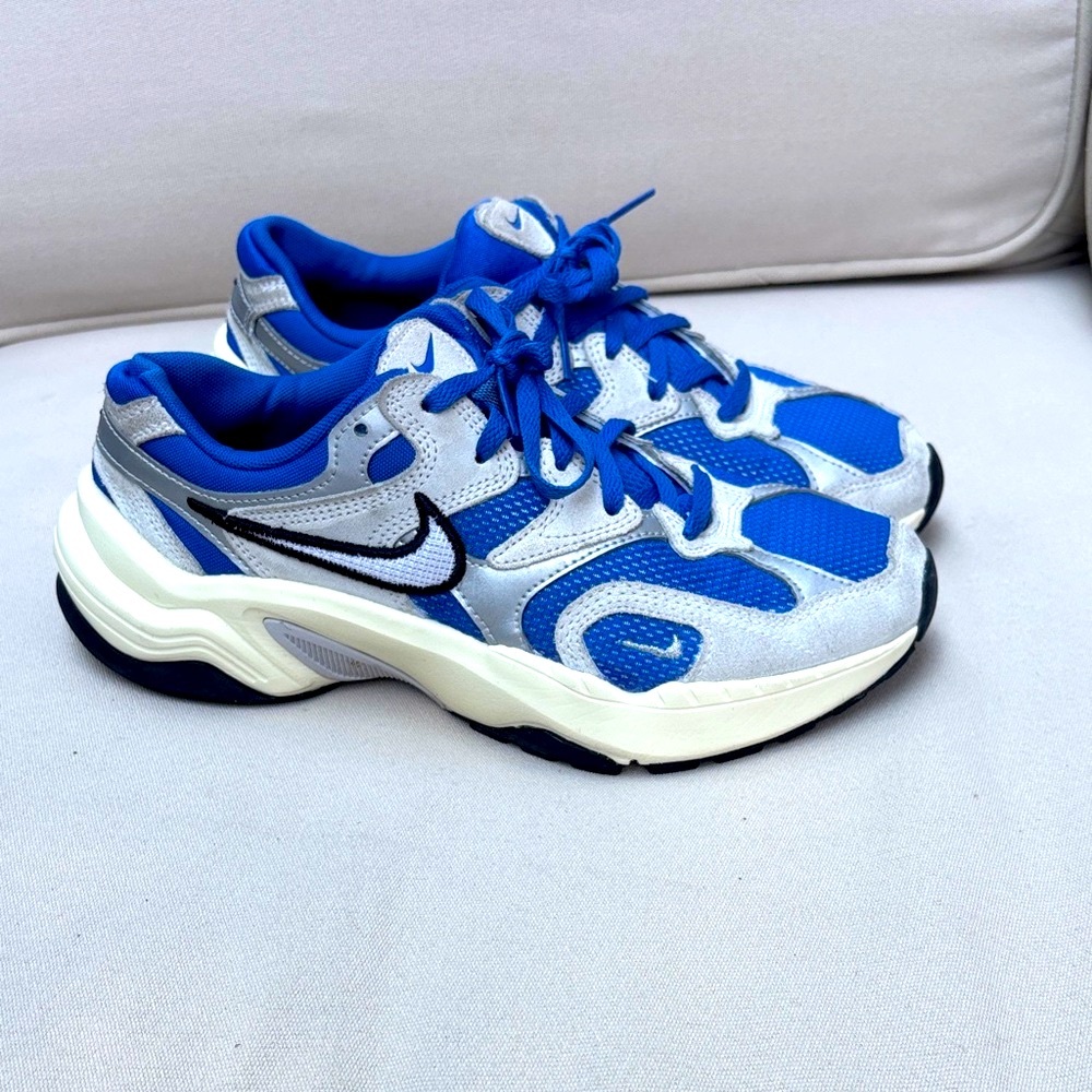 Nike AL 8 Women’s Athletic Shoe-US Size 7.5-Royal Blue/Gray/Silver/Off White